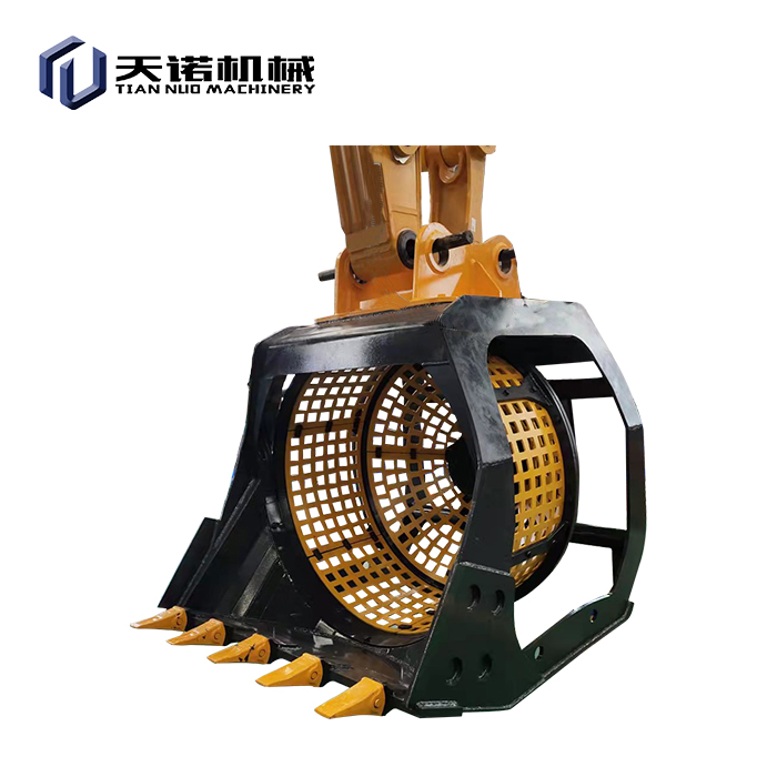 Excavator Rotary Screening Bucket